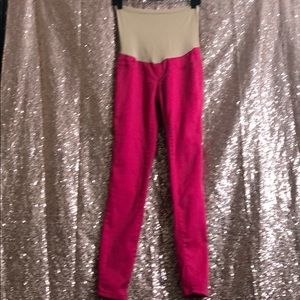 Maternity hot pink skinny jeans